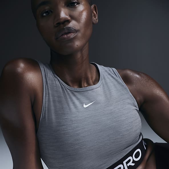 Womens Grey Tops T Shirts. Nike
